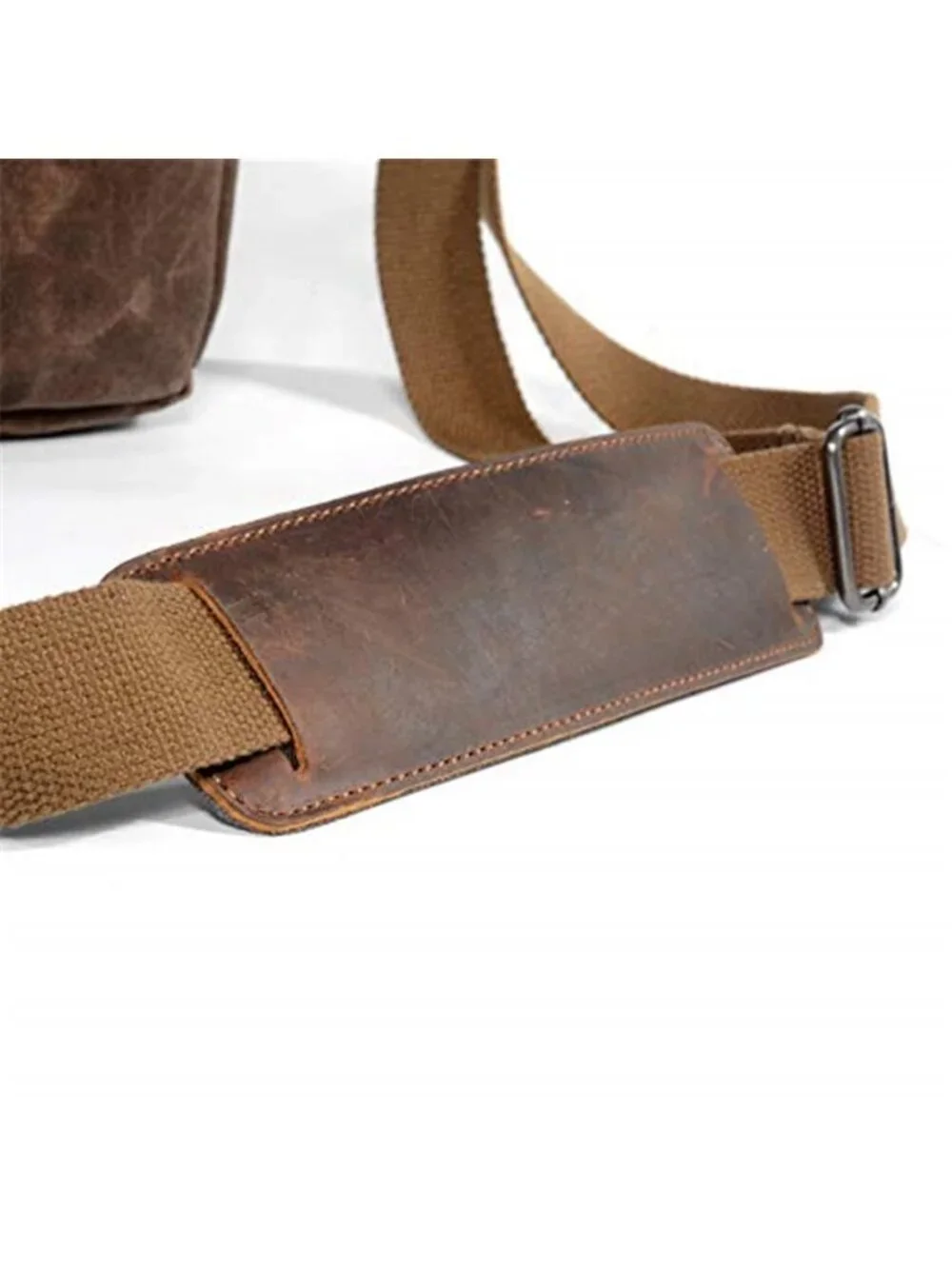 Men's SLR Camera Bag Waterproof Wax Canvas Bag Vintage Camera Case Messenger Bag